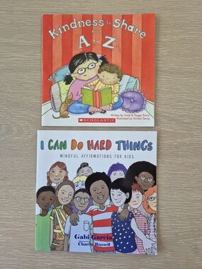 2 children's books bundle - Kindness to Share A to ZI Can Do Hard Things